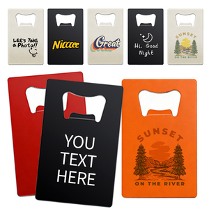 Abridor de Botellas de Acero Inoxidable en Forma de Tarjeta, para Bolsillo, Recuerdo de Boda, Grabado Láser, Abridor de Botellas en Blanco con Forma de Tarjeta de Crédito - Product Image 5