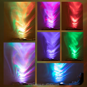 Reproductor Retro con Altavoces, Mini Radio Atómica Moderna con Luz Nocturna LED de 7 Colores, Altavoz de Vinilo con Sonido de Olas del Océano - Product Image 4