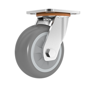 4/5/6/8 Zoll Hoch leistungs rollen Industrie wagen <span class=keywords><strong>Tpr</strong></span>/Gummi rad rollen - Product Image 3