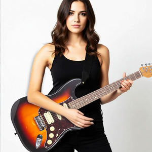 GALYDA G550 Kit guitare électrique en coupe de 41 pouces avec manche en érable, corps en peuplier, 22 cordes, configuration de micro S-S-H - Product Image 1