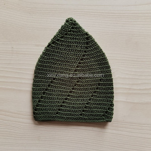 Usine personnalisé islamique Kufi chapeau femmes filles tricoté chapeau bonnet chapeaux, hommes gars crâne <span class=keywords><strong>casquette</strong></span> tricoté à la main bonnet Crochet <span class=keywords><strong>casquette</strong></span> - Product Image 4