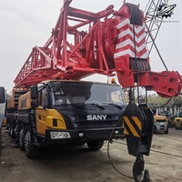 Promotion : Grue mobile Sany STC1000 100 tonnes à flèche télescopique hydraulique pour levage de chantier, faible nombre d'heures, livraison rapide
