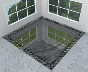 Redes de seguridad para interiores y hamacas con malla de polipropileno/poliéster/nailon de 5x5 cm, protección anticaídas, servicio de corte - Product Image 3