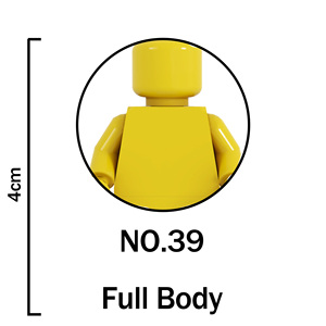Figurines vierges en blocs de construction, mini-poupées non imprimées, figurines simples avec pulvérisation dorée, jouet en plastique à assembler - Product Image 5