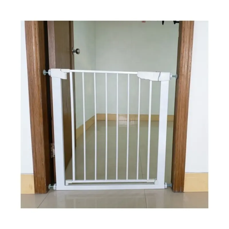Barrière de sécurité pour bébé en fer supplémentaire avec petite porte pour animaux de compagnie Barrière pour bébé