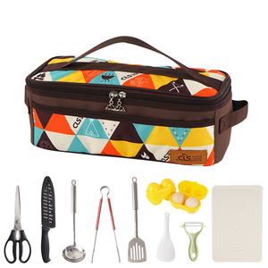 Ensemble d'ustensiles de <span class=keywords><strong>cuisine</strong></span> de <span class=keywords><strong>camping</strong></span> Kit d'ustensiles de <span class=keywords><strong>cuisine</strong></span> de <span class=keywords><strong>camping</strong></span> essentiels pour voiture Ensemble d'ustensiles de <span class=keywords><strong>cuisine</strong></span> de <span class=keywords><strong>camping</strong></span> en plein air Sac de pique-nique Outils Ensemble de fête de voyage - Product Image 6