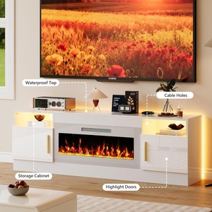 <span class=keywords><strong>Meuble</strong></span> <span class=keywords><strong>TV</strong></span> avec foyer électrique intégré, finition haute brillance, pour salon, MOQ <span class=keywords><strong>100</strong></span> - Product Image 3