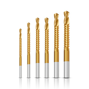 Punta elicoidale multifunzione in acciaio super rapido <span class=keywords><strong>per</strong></span> foratura del legno - Punta rotante in lega con bordo seghettato - Product Image 5