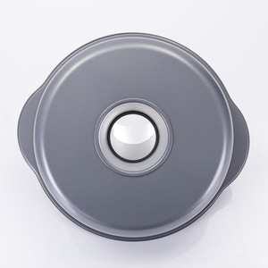 Molde redondo hueco para pasteles, herramienta para hornear de fondo plano de acero al carbono antiadherente para uso doméstico, color gris espacial - Product Image 3