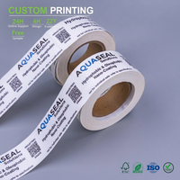 Étiquettes personnalisées en rouleau avec revêtement imperméable, étiquettes de produit blanches en rouleau, code QR, impression d'étiquettes de marque de qualité industrielle, boîtes