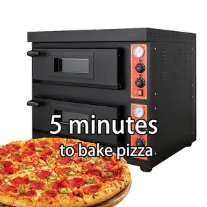 Mesin Toko Roti Industri Kue Roti Pizza Baking Profesional Oven Roti 3 Deck Harga Oven Gas