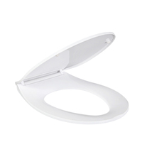 Accessoires WC Pologne, couvercle de siège de toilette en PP pur de haute qualité pour salle de bain, couvercle de toilette en plastique