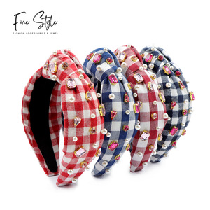 عصابة رأس نسائية عصرية على شكل زهرة فاخرة مزينة بالكريستال - Product Image 1