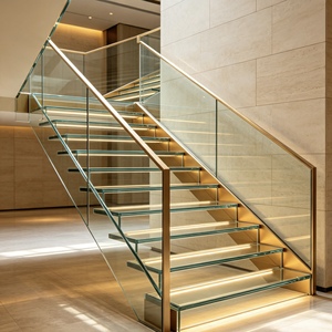 Panneaux en verre trempé stratifié transparent de haute qualité pour balustrades et rampes de bâtiments architecturaux - Product Image 5