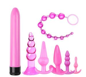 Ensemble de 7 pièces pour jeux de bondage et de soumission, jouets sexuels <span class=keywords><strong>BDSM</strong></span> avec vibrateur à balles et <span class=keywords><strong>plug</strong></span> anal - Product Image 2