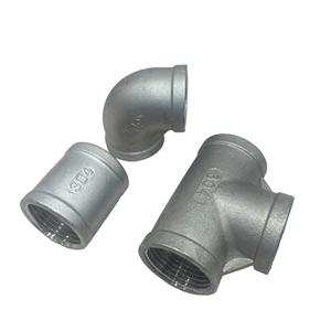 Prix usine Raccords en acier inoxydable moulé NPT <span class=keywords><strong>BSPP</strong></span> BSPT 50mm : Manchon, Coude, Té, Raccord de raccordement, Raccord lisse pour eau, gaz, huile - Product Image 1