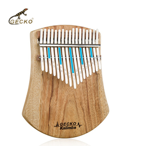 Gecko K17CAS Kalimba פסנתר אגודל 17 קלידים באיכות גבוהה עם גוון B עץ קמפור טבעי סיטונאי כלי נגינה MOQ 2 יחידות