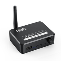 Özelleştirilmiş markalı Bluetooth V5.0 DAC HD ses alıcısı RCA optik AUX portu hoparlör