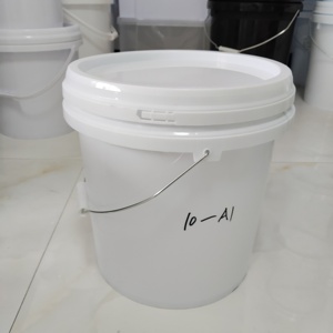 Venta caliente 5L-25L Cubos de plástico negro con asa y tapa Cubo cuadrado de grado alimenticio para uso diario o químico - Product Image 2