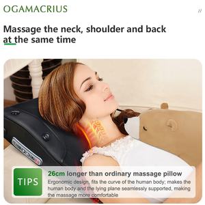 Masseur cervical électrique Shiatsu 3-en-1 Ningde CRIUS C-MBC avec pétrissage, chauffage infrarouge lointain intelligent, contrôle de la minuterie, massage USB - Product Image 3