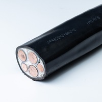 Mehradriges XLPE-Stromkabel Flexibler Kupferleiter PVC Flammhemmend YJVR 3x35mm2 +x2*25mm2 Niederspannungs-Stromkabel