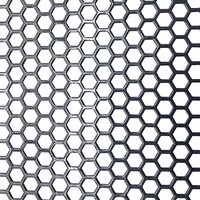 Panneaux de treillis métalliques en nid d'abeille perforés en aluminium Métal perforé hexagonal