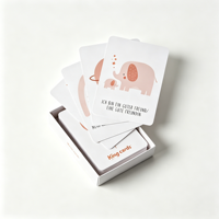 Cartes éducatives personnalisées imprimées en gros avec finition brillante et boîte à fond rigide pour usage familial