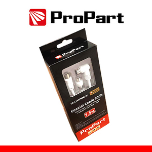 IEC 90db 1.5M Antenna TV Cavo SP-PR90 ° con cavi Audio e Video Bia + Adattat in confezione Blister - Product Image 1