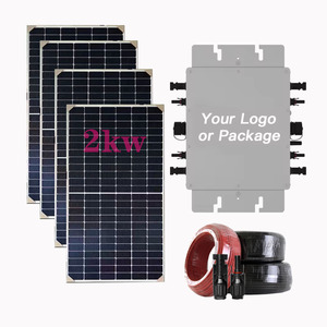 <span class=keywords><strong>Micro</strong></span> onduleur <span class=keywords><strong>300W</strong></span>-2KW en silicium polycristallin monocristallin système connecté au réseau contrôleur MPPT montage au sol usage domestique - Product Image 1
