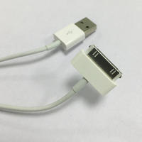 Cable de Carga y Sincronización de Datos USB de 30 Pines OEM para iPhone 4/4s, iPad 3/2/1, iPod Classic, Touch, Cámara y Computadora