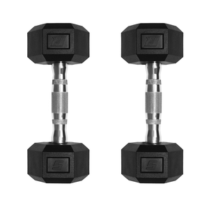 Ensemble d'haltères hexagonales pour la maison, en matériau PEV, équipement de musculation avec des caractéristiques imperméables et écologiques, options de 5 à 30 lb - Product Image 1
