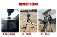 Système de détection de vitesse par radar portable 15B avec radar à faisceau étroit haute précision, GPS, écran tactile couleur LCD 6,5'' résolution 1628x1236