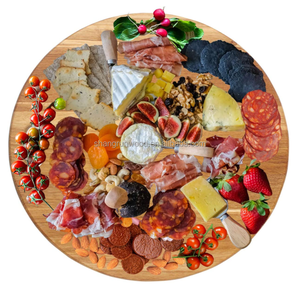 Planche à charcuterie surdimensionnée <span class=keywords><strong>en</strong></span> <span class=keywords><strong>bois</strong></span> de chêne, planche à fromage extra large, planche de service avec poignée pour servir les fromages - Product Image 6