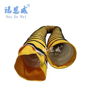200mm-600mm Modern retractable spiral flexible air duct air conditioning pvc duct for airport