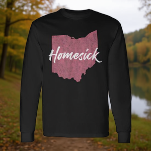 Camiseta de manga larga Homesick Native Ohio State con diseño Missing Home State - Product Image 3