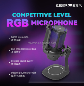 Micrófono de Condensador USB con Cable, Iluminación RGB, Ligero, Listo para Usar, para Grabación en Computadora, Transmisión en Vivo desde Teléfono Móvil - Product Image 2