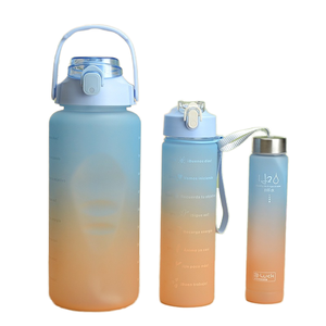 Bouteille d'<span class=keywords><strong>eau</strong></span> en Tritan 1L sans BPA avec marqueur <span class=keywords><strong>de</strong></span> temps Accessoire <span class=keywords><strong>de</strong></span> fitness motivationnel pour les entraînements <span class=keywords><strong>Eau</strong></span> bouillante Applicable - Product Image 1