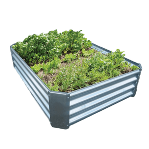 48*36*12 इंच धातु उठाया गया गार्डन बेड जस्ती स्टील प्लेटर बॉक्स गार्डन बेड जड़ी बूटी - Product Image 6