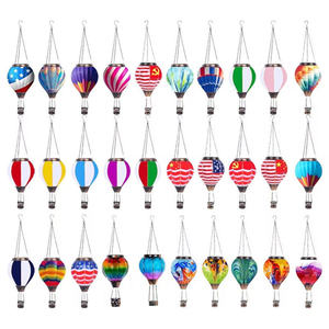 Lampada Solare Ornamentale da <span class=keywords><strong>Giardino</strong></span> a Forma di Mongolfiera con Fiamma Tremolante Impermeabile - Product Image 4