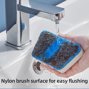Support OEM Household Replaceable <b>Sponge</b> Head Cleaning Brush Removable <b>Long</b> <b>Handled</b> Bathtub Brush Wall Tile <b>Sponge</b> Brush - Product Image 4