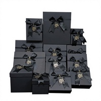Boîte cadeau rigide écologique en carton recyclé avec vernis sélectif UV pour emballage d'aromathérapie, de carnets, de cadres photo et de tasses - Boîte vide noire personnalisable
