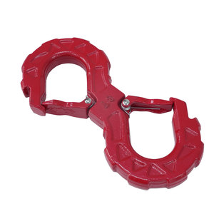 Gancho <span class=keywords><strong>de</strong></span> Remolque Doble <span class=keywords><strong>de</strong></span> Acero Forjado con Recubrimiento en Polvo Rojo, Gancho en S para Remolcar Automóviles, Capacidad <span class=keywords><strong>de</strong></span> 50 lb, Soporte Estructural, Logotipo Personalizado para Remolque - Product Image 1