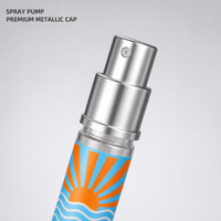 Flacons de parfum vides en gros 35 ml avec capuchon doré, atomiseur de poche rechargeable, boîte de présentation de 24 pièces, logo personnalisé