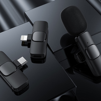 Microphone cravate sans fil pour TikTok, enregistrement audio et vidéo, microphone pour iPhone, Android, jeux en direct, téléphone portable, microfonoe