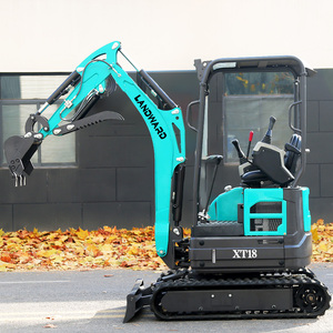 Mini-excavatrice hydraulique zéro-queue de 1 tonne sur chenilles en caoutchouc pour travaux de construction en intérieur, vente en gros, faible entretien - Product Image 6