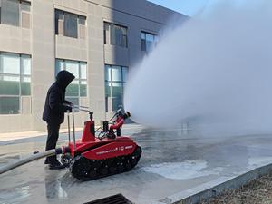 Certifié 40L/s 80m Portée RC "little Kingkong" Robot de lutte contre l'incendie RXR-M40D-11KT d'équipement chenillé en caoutchouc de lutte contre l'incendie - Product Image 3