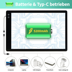 3-Farben-Diamantmalerei Kinder Cartoon Level Tragbare Leuchtende Zeichenbox Kopierbrett Nachzeichnen LED-Lichtpad - Product Image 6