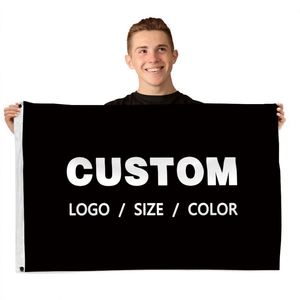 150D Outdoor Standard Advertising 3x5 <b>Flags</b> Any Size Custom <b>Flags</b> - Product Image 5