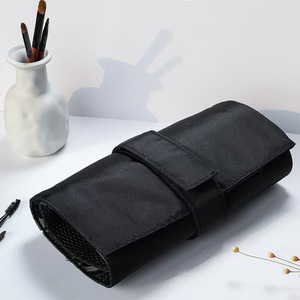 Trousse de rangement portable en PU imperméable pour maquilleurs, avec fermeture éclair, motif dessin animé, pliable verticalement, 29 compartiments de moyenne capacité pour pinceaux et outils - Product Image 4
