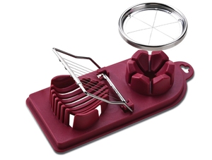2 trong 1 tiện ích nhà bếp không gỉ Wedge Hình Luộc Trứng Cutter trứng <span class=keywords><strong>Slicer</strong></span> DIY dụng cụ nhà bếp - Product Image 2